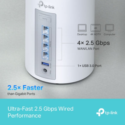 TP-Link Deco BE65(2-pack) BE11000 Whole Home Mesh Wi-Fi 7 System  (WIFI7)  574 Mbps at 2.4 GHz +... - Image 3