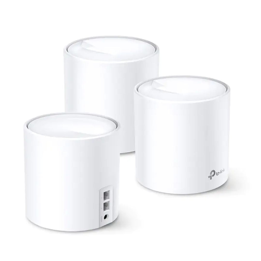 TP-Link Deco X20(3-pack) AX1800 Whole Home Mesh Wi-Fi System, Up To 530 sqm Coverage, WIFI6, 1201Mbps @ 5Ghz, 574Mbps @ 2.4 GHz OFDMA, MU-MIMO (WIFI6)