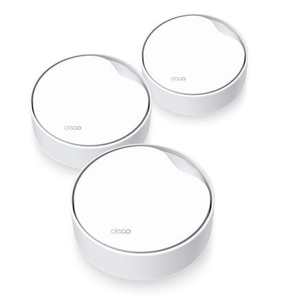 TP-Link Deco X50-PoE(3-pack) AX3000 Whole Home Mesh WiFi 6 System with PoE,  574 Mbps at 2.4 GHz...