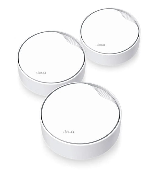 TP-Link Deco X50-PoE(3-pack) AX3000 Whole Home Mesh WiFi 6 System with PoE,  574 Mbps at 2.4 GHz...