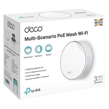 TP-Link Deco X50-PoE(3-pack) AX3000 Whole Home Mesh WiFi 6 System with PoE,  574 Mbps at 2.4 GHz... - Image 2