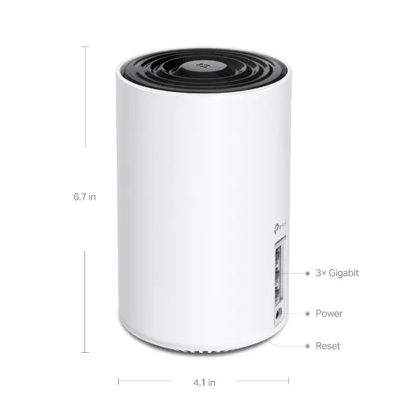 (CH)TP-Link Deco XE75 AXE5400 Tri-Band Mesh Wi-Fi 6E System (2-pack) 574 Mbps at 2.4 GHz + 2402 M... - Image 3
