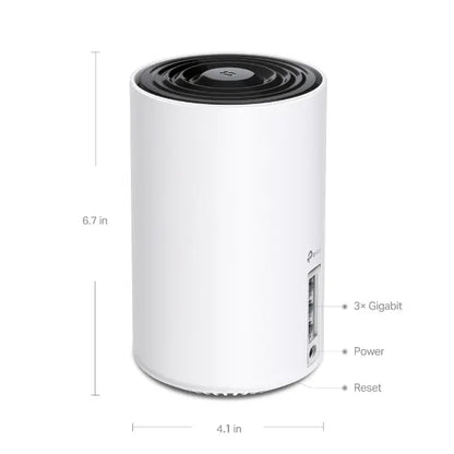 (CH)TP-Link Deco XE75 AXE5400 Tri-Band Mesh Wi-Fi 6E System (2-pack) 574 Mbps at 2.4 GHz + 2402 M... - Image 3