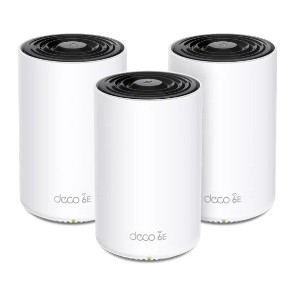 (CH)TP-Link Deco XE75 AXE5400 Tri-Band Mesh Wi-Fi 6E System(3-pack) 574 Mbps at 2.4 GHz + 2402 Mb...