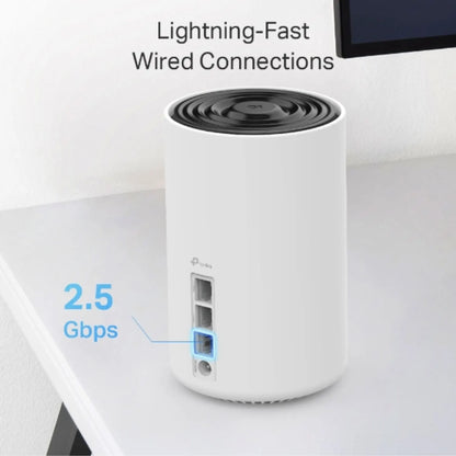 TP-Link Deco XE75 Pro(3-pack) AXE5400 Tri-Band Mesh Wi-Fi 6E System, 574 Mbps at 2.4 GHz + 2402 M... - Image 3