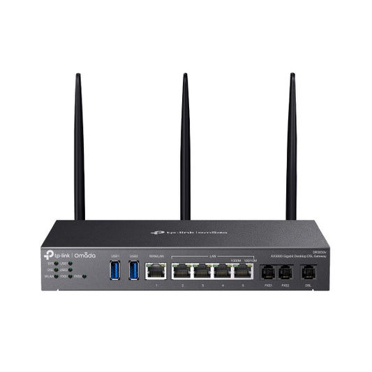 TP-Link DR3650v Omada AX3000 Wi-Fi 6 Gigabit Desktop DSL Gateway, 574Mbps@2.4GHz + 2402Mbps@5GHz(...