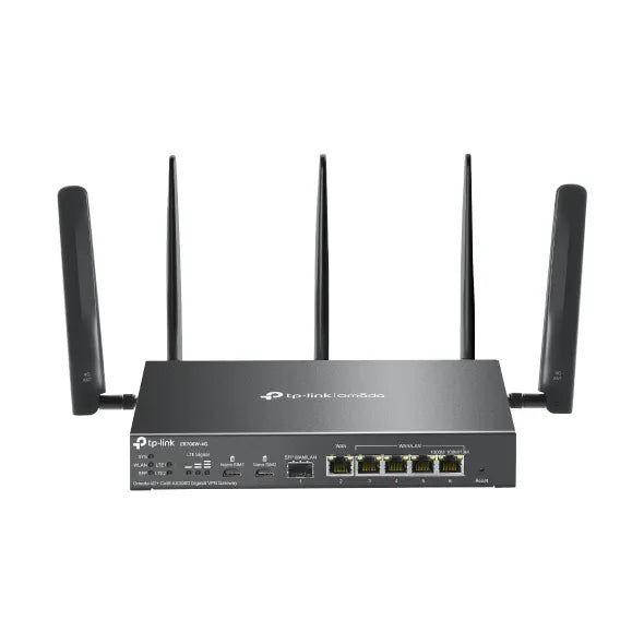 (CH)TP-Link ER706W-4G Omada 4G+ Cat6 AX3000 Gigabit VPN Router, 4G+, Dual Band Wi-fi 6, 6 Gigabit...