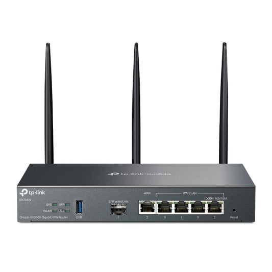 TP-Link ER706W Omada AX3000 Gigabit VPN Router, 6 Gigabit Ports (5 RJ45+1 SFP), Omada Mesh, IPSec...