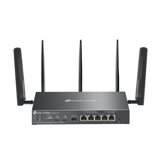 TP-Link ER706WP-4G Omada 4G+ Cat6 AX3000 Gigabit VPN Gateway with 4-Port PoE+, 574Mbps at 2.4 GHz...
