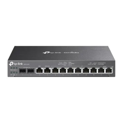 (E)TP-Link ER7212PC Omada 3-in-1 Gigabit VPN Router Integrates Router, POE+ Output  Omada Mgt. Co...