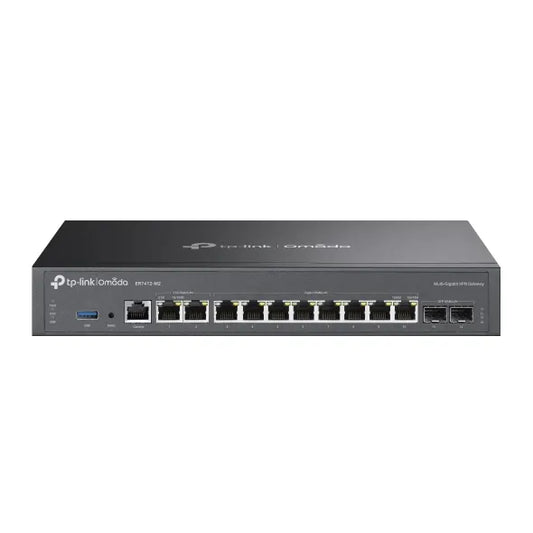 TP-Link ER7412-M2 Omada Multi-Gigabit VPN Router, Quad-core CPU, 2x2.5Gbps RJ45, 10x Gigabit WLAN...