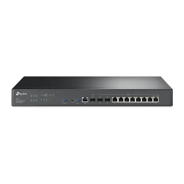 TP-Link ER8411 Omada VPN Router with 10G Ports , 1× 10G SFP+ WAN Port, 1× 10G SFP+ WAN/LAN Port,1...