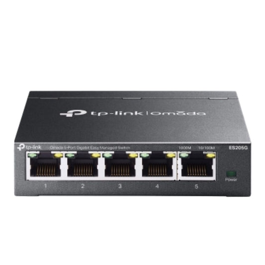 TP-Link ES205G Omada 5-Port Gigabit Easy Managed Switch by Omada SDN,  VLAN, QoS, IGMP Snooping,...