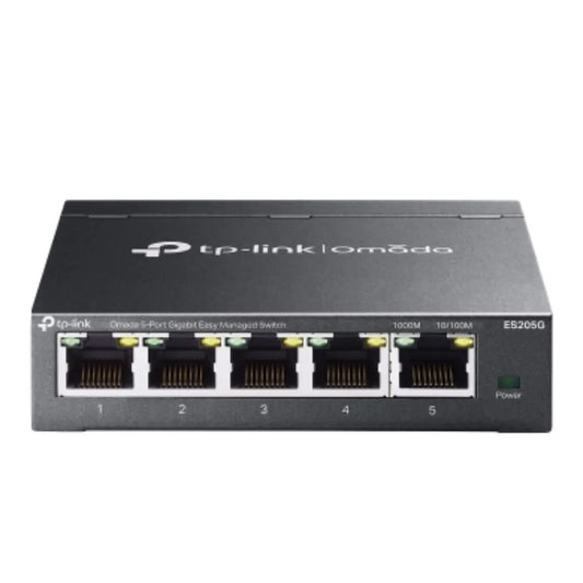 TP-Link ES205G Omada 5-Port Gigabit Easy Managed Switch by Omada SDN,  VLAN, QoS, IGMP Snooping,...