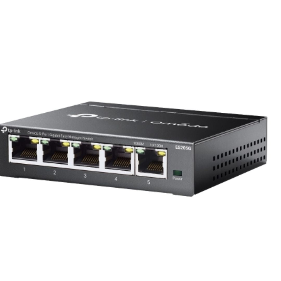 TP-Link ES205G Omada 5-Port Gigabit Easy Managed Switch by Omada SDN,  VLAN, QoS, IGMP Snooping,... - Image 3