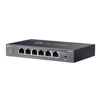 TP-Link ES206GP Omada 6-Port Gigabit Easy Managed Switch with 4-Port PoE+, Fast PoE, Perpetual Po... - Image 3