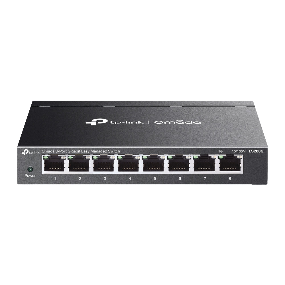 TP-Link ES208G Omada 8-Port Gigabit Easy Managed Switch, Flow Control, Loopback Detection, Port I...