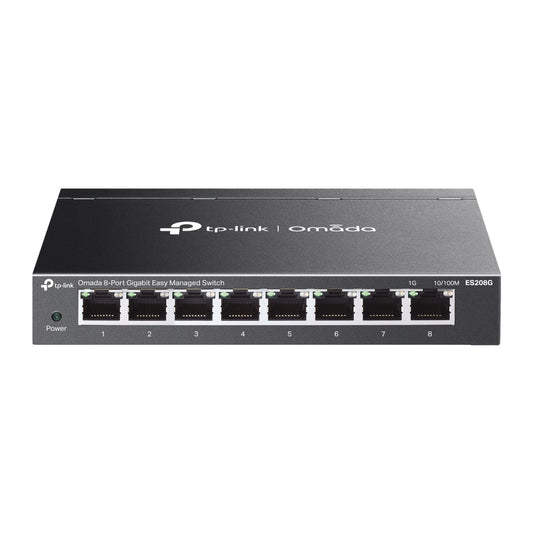 TP-Link ES208G Omada 8-Port Gigabit Easy Managed Switch, Flow Control, Loopback Detection, Port I...