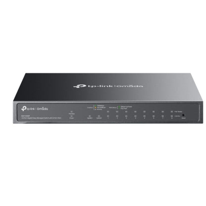 TP-Link ES210GMP Omada 10-Port Gigabit Easy Managed Switch with 8-Port PoE+,  Flow Control, Loopb...