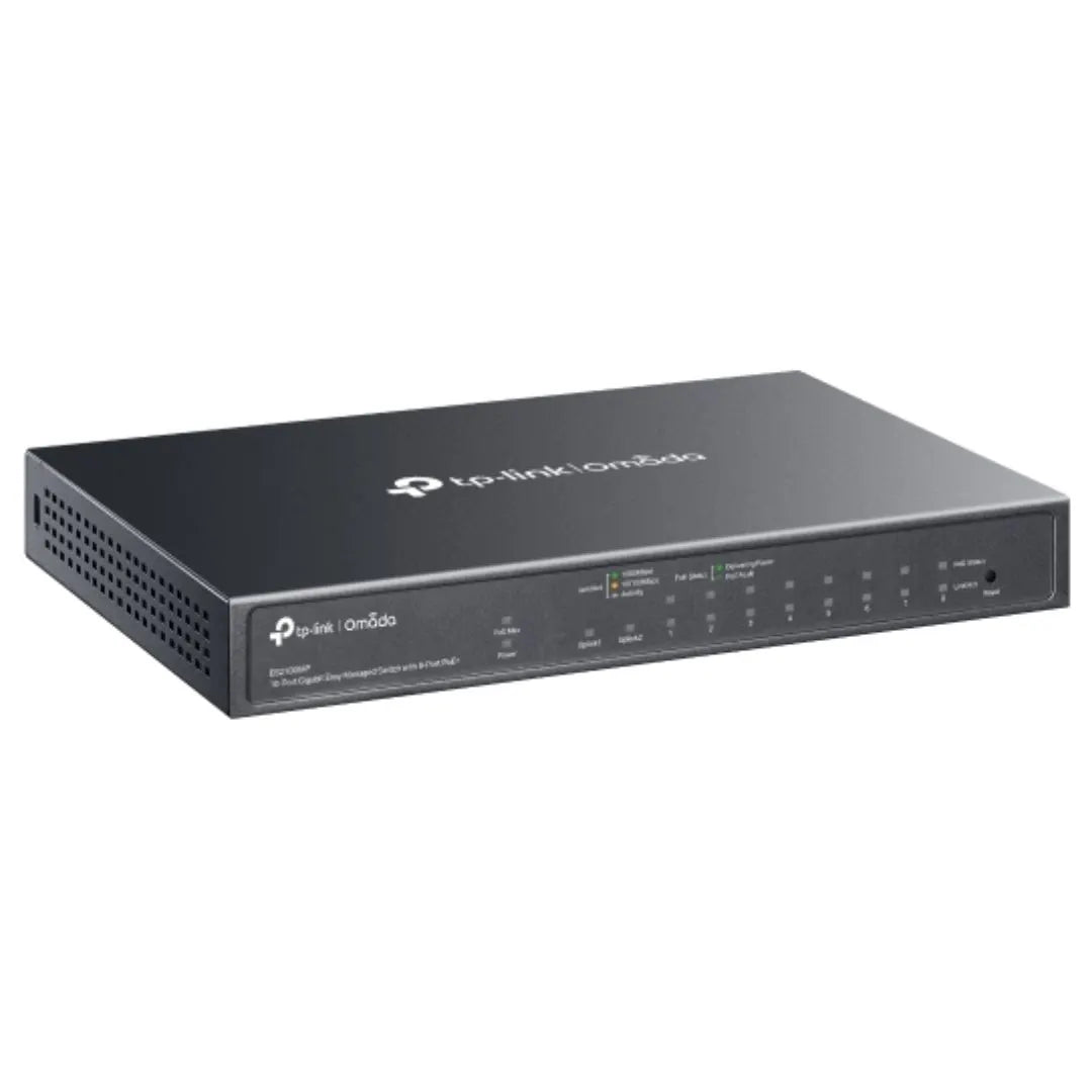 (CH)TP-Link ES210GMP Omada 10-Port Gigabit Easy Managed Switch with 8-Port PoE+,  Flow Control, L... - Image 3