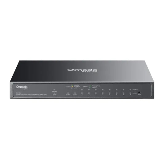 (CH)TP-Link ES210GP Omada 10-Port Gigabit Easy Managed Switch with 8-Port PoE+,  8× Gigabit PoE+...