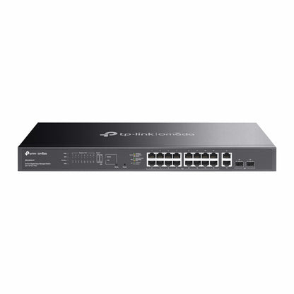 TP-Link ES220GMP Omada 20-Port Gigabit Easy Managed Switch with 16-Port PoE+,  Fast PoE, Perpetua...