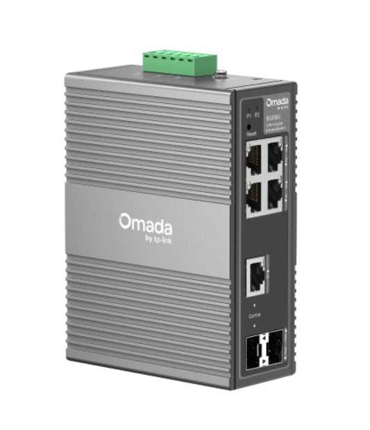 TP-Link IES206G Omada 6-Port Gigabit Industrial Easy Managed Switch ,  1× GE SFP/RJ45, 1× GE SFP,...
