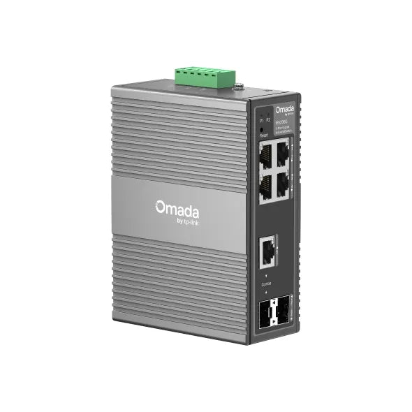 TP-Link IES206G Omada 6-Port Gigabit Industrial Easy Managed Switch ,  1× GE SFP/RJ45, 1× GE SFP,...