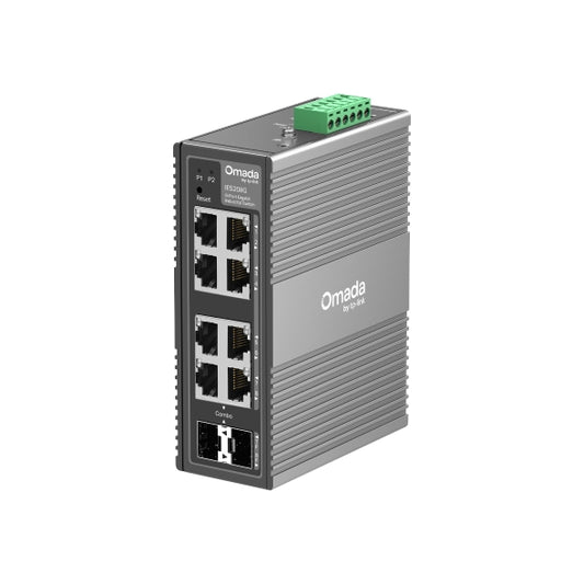 TP-Link IES208G Omada 8-Port Gigabit Industrial Easy Managed Switch ,  2× GE SFP/RJ45, 6× GE RJ45...