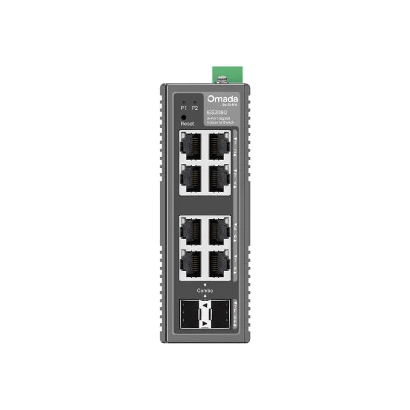 TP-Link IES208G Omada 8-Port Gigabit Industrial Easy Managed Switch ,  2× GE SFP/RJ45, 6× GE RJ45... - Image 2