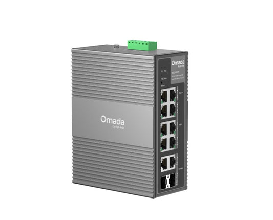 TP-Link IES210GPP Omada 10-Port Gigabit Industrial Easy Managed Switch with 6-Port PoE+ and 2-Por...