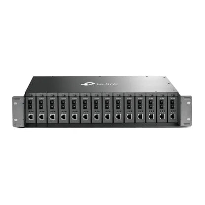 TP-Link MC1400 19' 2U Rackmount Chassis for 14-Slot Media Converters, Redundant Power Supply, Hot... - Image 2