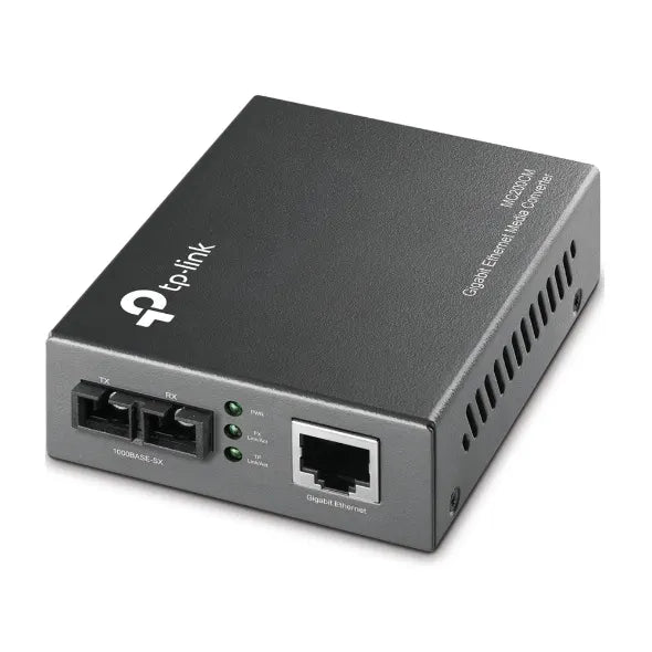 TP-Link MC200CM 1000Mbps RJ45 to 1000Mbps multi-mode SC fiber Converter, Full-duplex, up to 550m,...