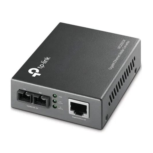 TP-Link MC200CM 1000Mbps RJ45 to 1000Mbps multi-mode SC fiber Converter, Full-duplex, up to 550m,...