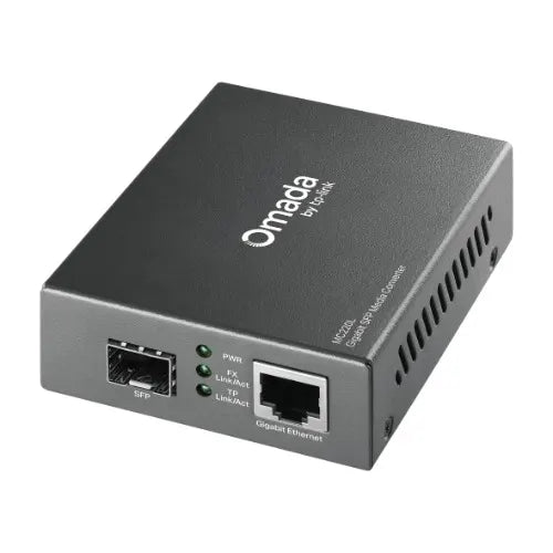 TP-Link MC220L Gigabit Single  Multi-Mode SFP Media Converter - IEEE 802.3ab/802.3z, 0.55km Multi...