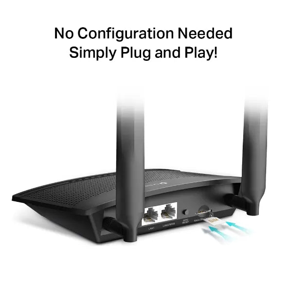 TP-Link TL-MR100 300Mbps Wireless N 4G LTE Router 2x Detachable Antennas, 1x 100Mbps LAN, 1x 100M... - Image 3