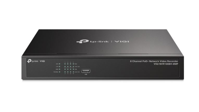 TP-Link VIGI NVR1008H-8MP 8 Channel PoE+ Network Video Recorder, 113W PoE Budget, H.265+, 4K Vide... - Image 2