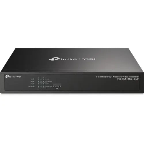 TP-Link VIGI NVR1008H-8MP 8 Channel PoE+ Network Video Recorder, 113W PoE Budget, H.265+, 4K Vide... - Image 2