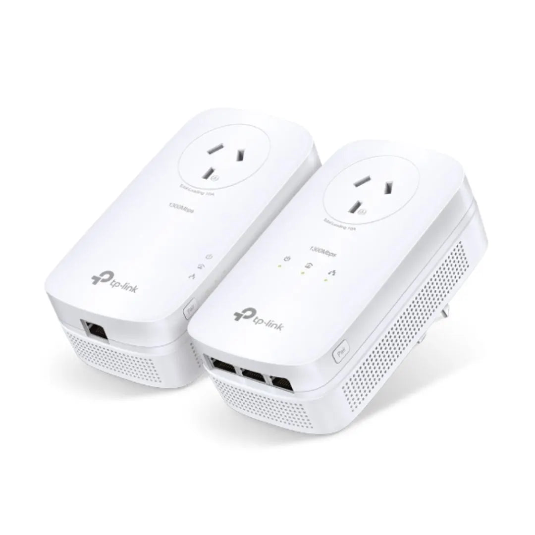 TP-Link TL-PA8033P KIT AV1300 Passthrough Powerline KIT, Qualcomm, 3 Gigabit Ports, 1300Mbps Powe... - Image 2