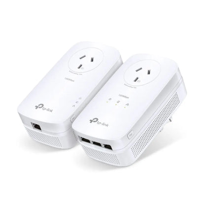 TP-Link TL-PA8033P KIT AV1300 Passthrough Powerline KIT, Qualcomm, 3 Gigabit Ports, 1300Mbps Powe... - Image 2