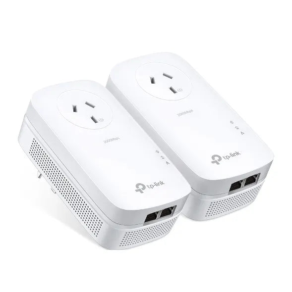 TP-Link TL-PA9020P KIT AV2000 2-Port Gigabit Passthrough Powerline Starter Kit, HomePlug AV2, Up... - Image 2