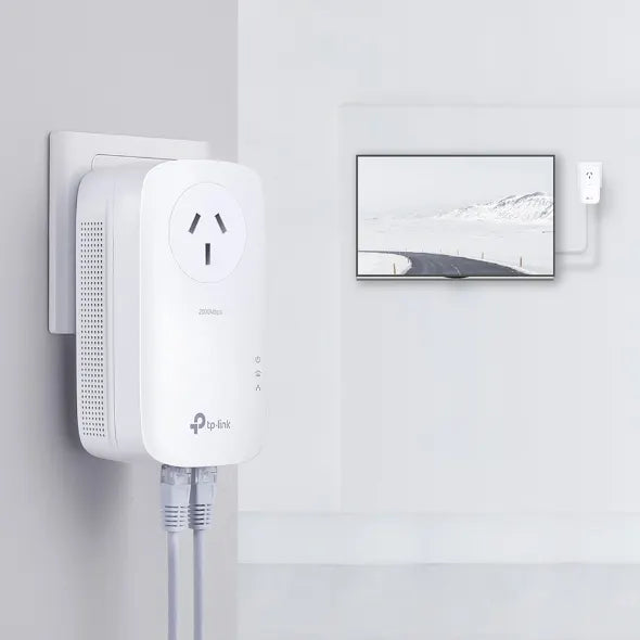 TP-Link TL-PA9020P KIT AV2000 2-Port Gigabit Passthrough Powerline Starter Kit, HomePlug AV2, Up... - Image 4