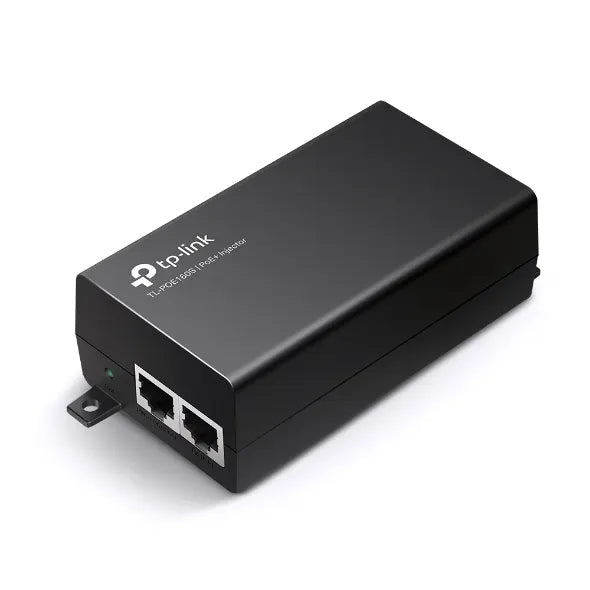 TP-Link TL-POE160S Omada PoE+ Injector, 2 Gigabit Ports, 802.3af/at, Integrated Power Supply, Wal...