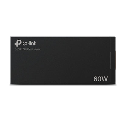 TP-Link TL-POE170S Omada PoE++ Injector, 2 Gigabit Ports, 802.3af/at/bt, Integrated Power Supply, Wall Mountable, Plug  Play