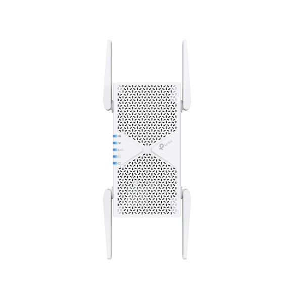 TP-Link RE405BE BE6500 Dual-Band Wi-Fi 7 Range Extender with BE6500 speeds, MLO, 160MHz, 4× anten...