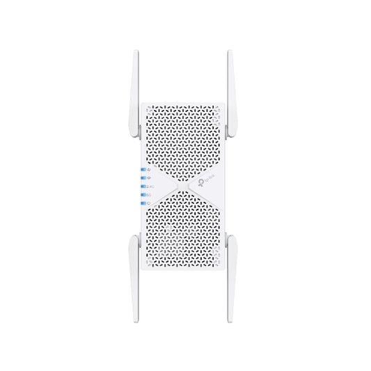 TP-Link RE405BE BE6500 Dual-Band Wi-Fi 7 Range Extender with BE6500 speeds, MLO, 160MHz, 4× anten...