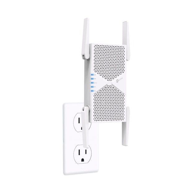 TP-Link RE405BE BE6500 Dual-Band Wi-Fi 7 Range Extender with BE6500 speeds, MLO, 160MHz, 4× anten... - Image 3