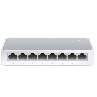TP-Link TL-SF1008D 8-port 10/100M Desktop Switch, 8 10/100M RJ45 ports, Plastic case, Supports Auto MDI/MDIX