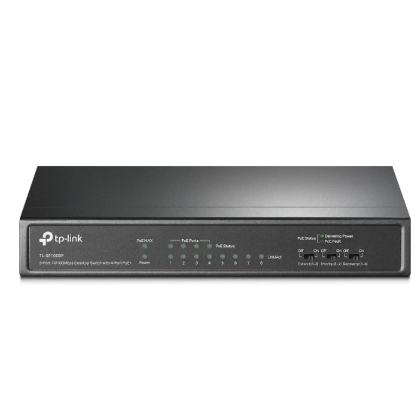 TP-Link TL-SF1008P 8-Port 10/100Mbps Desktop Unmanaged Switch 4-Port PoE 57W IEEE 802.3af, Fanles... - Image 3