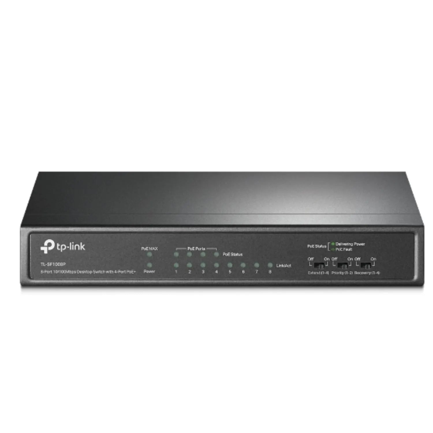 TP-Link TL-SF1008P 8-Port 10/100Mbps Desktop Unmanaged Switch 4-Port PoE 57W IEEE 802.3af, Fanles... - Image 3